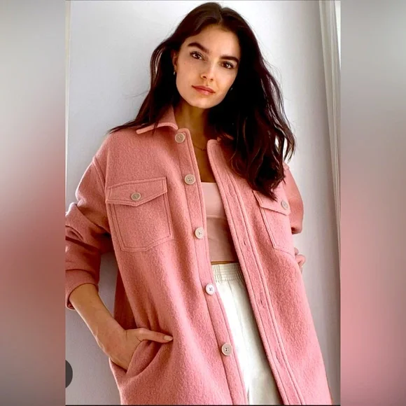 Aritzia Wilfred Free The Ganna Shirt Jacket Women’s Size S - Picture 1 of 9